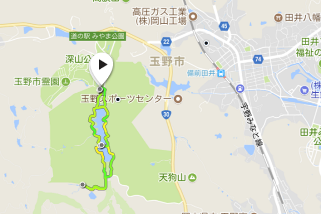 深山公園 ウォーキング 冬