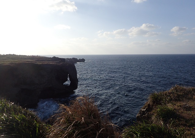 万座毛 沖縄正月旅行