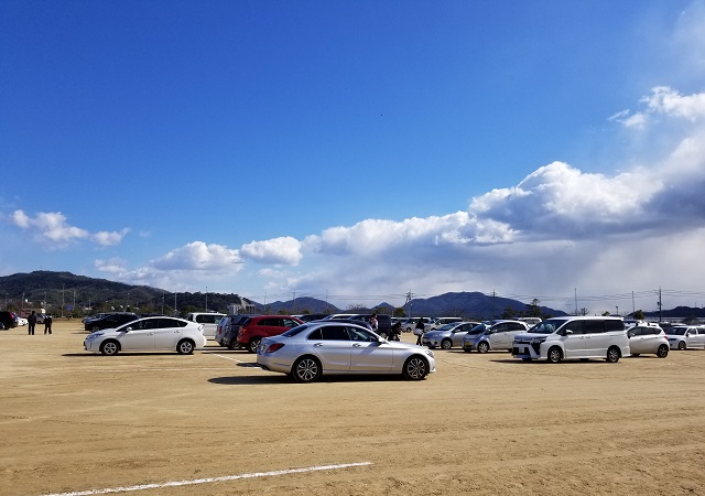 べいふぁーむ笠岡マラソン大会 駐車場