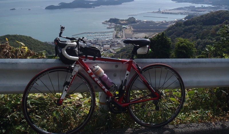 ロードバイク自撮り