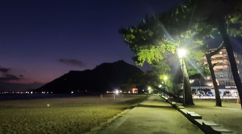 渋川海水浴場　ランニング