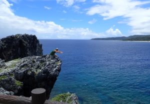 万座毛 沖縄正月旅行