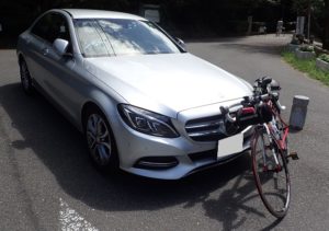 ベンツ Ｃクラス ロードバイク積む