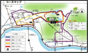 矢掛本陣マラソンコース図