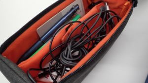 エレコム ポーチ バッグインバッグ アクセサリ / ガジェット収納 BOXタイプ 自由な仕切り付き Mサイズ ネイビー BMA-OF01NV off toco / ガジェットポーチ