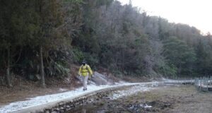 深山公園　逆ストレッチ